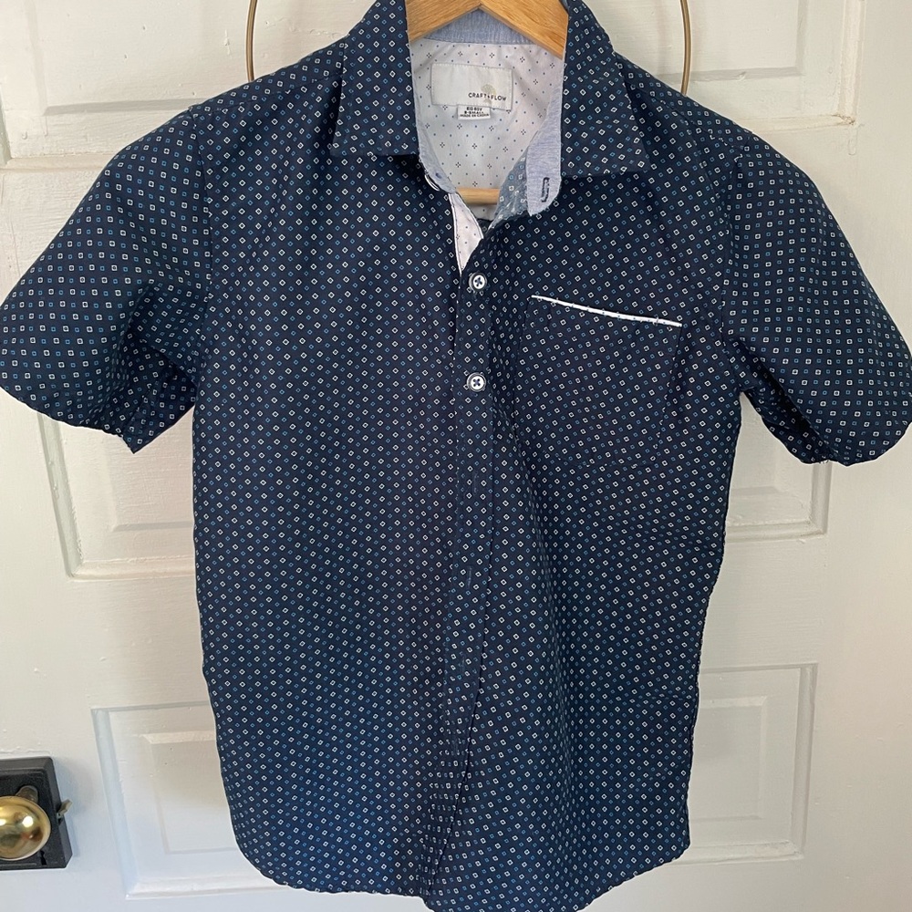 Craft + Flow Boys Short Sleeve Button Down